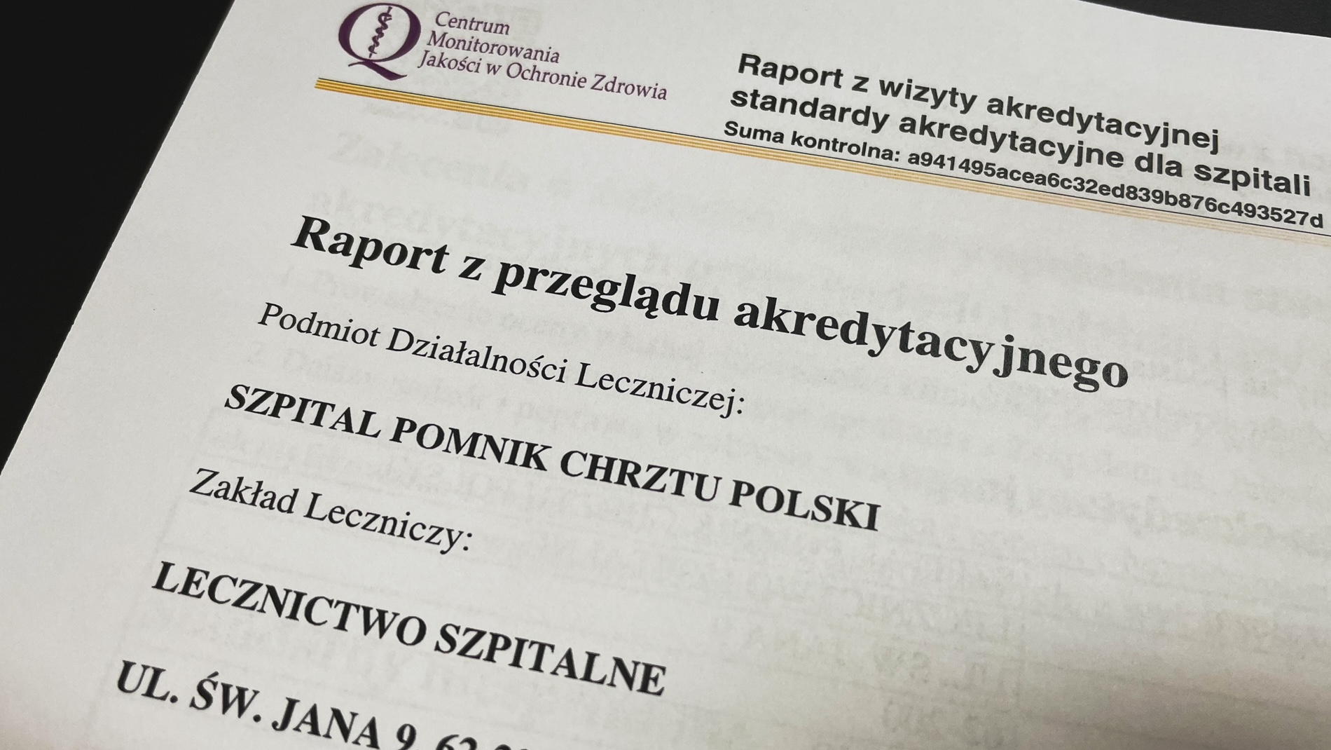 raport akr
