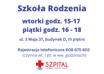 Nowa lokalizacja i nowe godziny funkcjonowania Szkoły Rodzenia