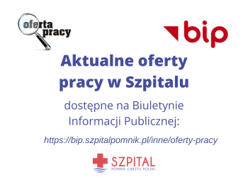 Aktualne oferty pracy w Szpitalu